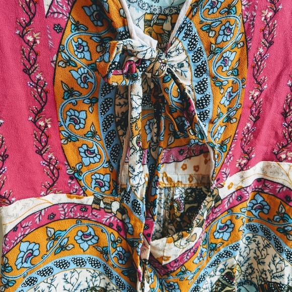 BOHO Some Days Lovin Elephant Print Romper UO - Picture 3 of 5